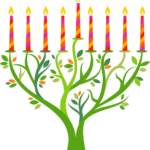 candles, tree, ULC, Jew, Judaism, menorah