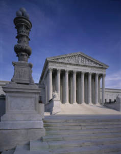 The steps of the Supreme Court