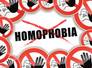 no homophobia abstract concept