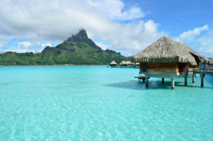 Luxury overwater vacation resort on Bora Bora island a Gay-Friendly Destination Wedding spot