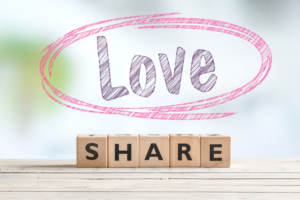 Showing your love through sharing.