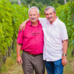 Gay men in a vinyard