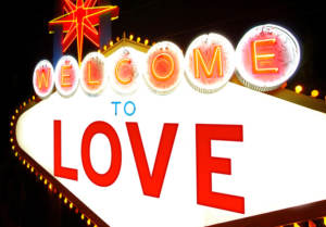 Welcome to love vegas sign