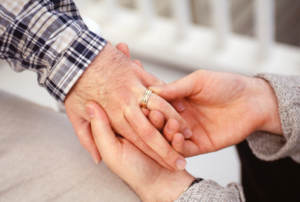 man proposing to man, close up