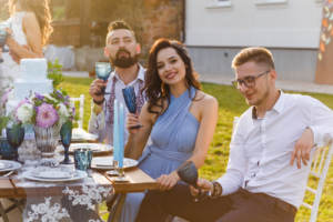 people at a wedding reception