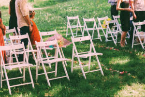 Wedding lawn chairs to match your guest count