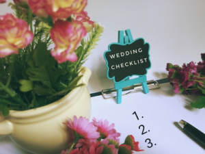 A small checklist for planning your wedding