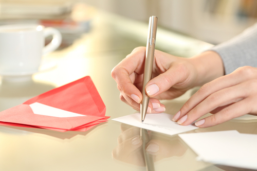 Writing thank you letters after a wedding 