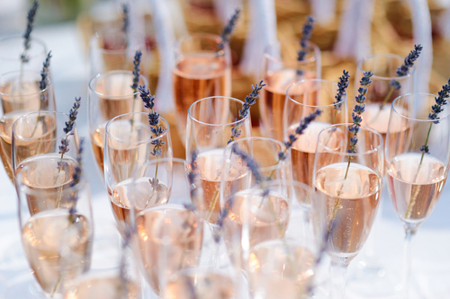 Buying glasses of wine for wedding 