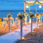 wedding arch on the beach