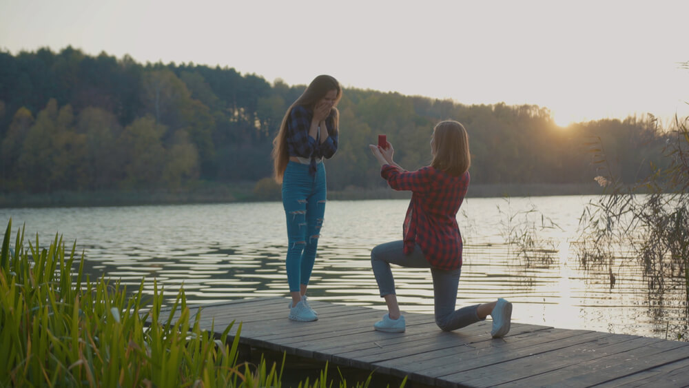 How should you share your engagement with disapproving family?